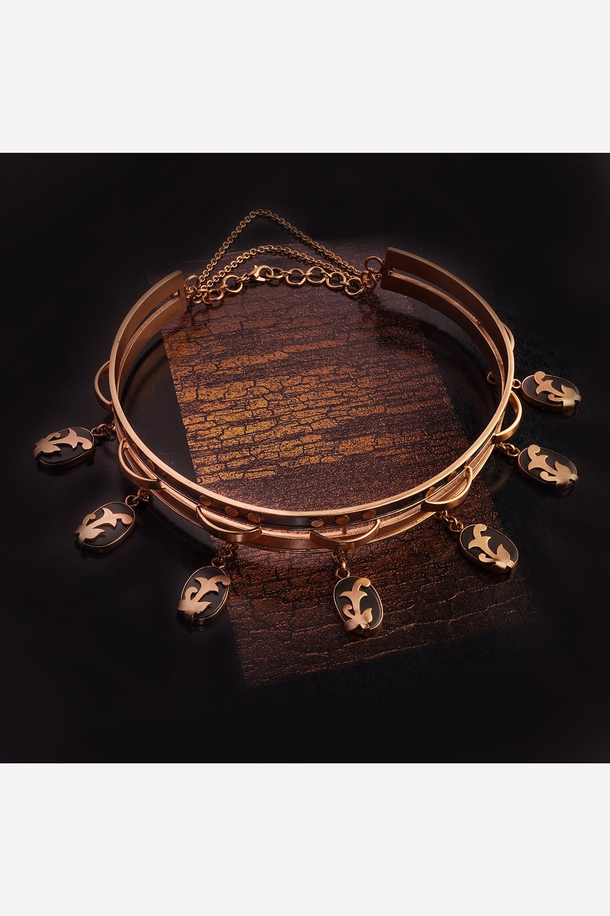 Gold Plated Copper Choker Necklace