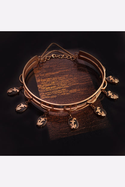 Gold Plated Copper Choker Necklace