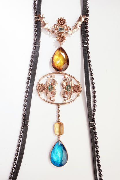 Gold Plated Crystal Necklace