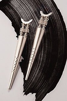 Silver Finish Dangler Earrings In Sterling Silver