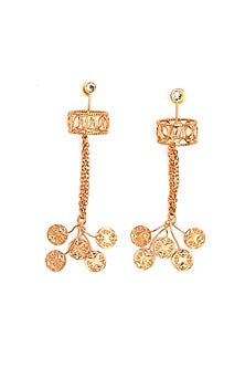Gold Plated Swarovski Dangler Earrings