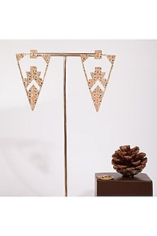 Gold Plated Handmade Dangler Earrings