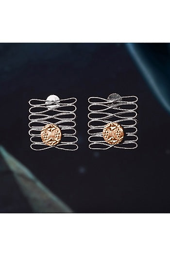 Two Tone Plated Handmade Earrings