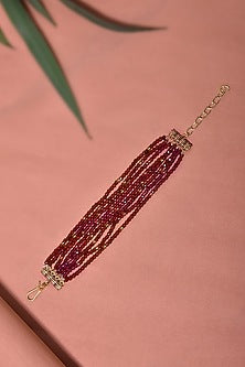 Gold Finish Beaded Bracelet