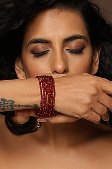 Gold Finish Beaded Bracelet