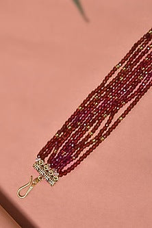 Gold Finish Beaded Bracelet