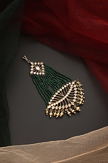 Gold Finish Kundan Polki Pasa