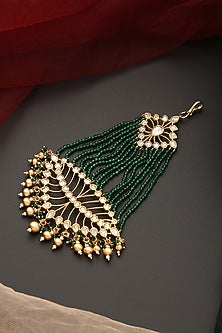 Gold Finish Kundan Polki Pasa