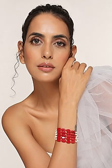 Gold Finish Shell Pearl Bracelet
