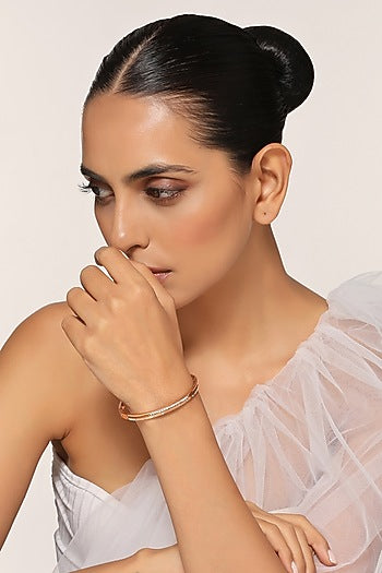 Rose Gold Finish Zirconia Bracelet