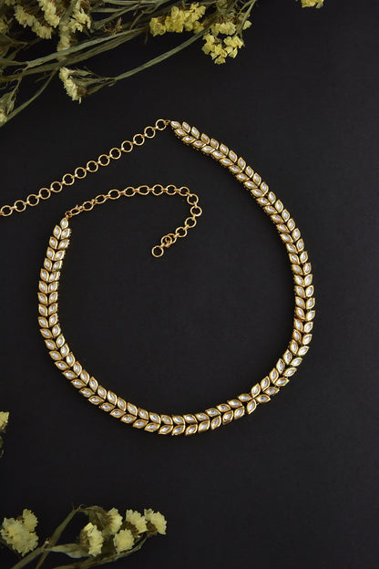 Gold Finish Kundan Polki Kamarband