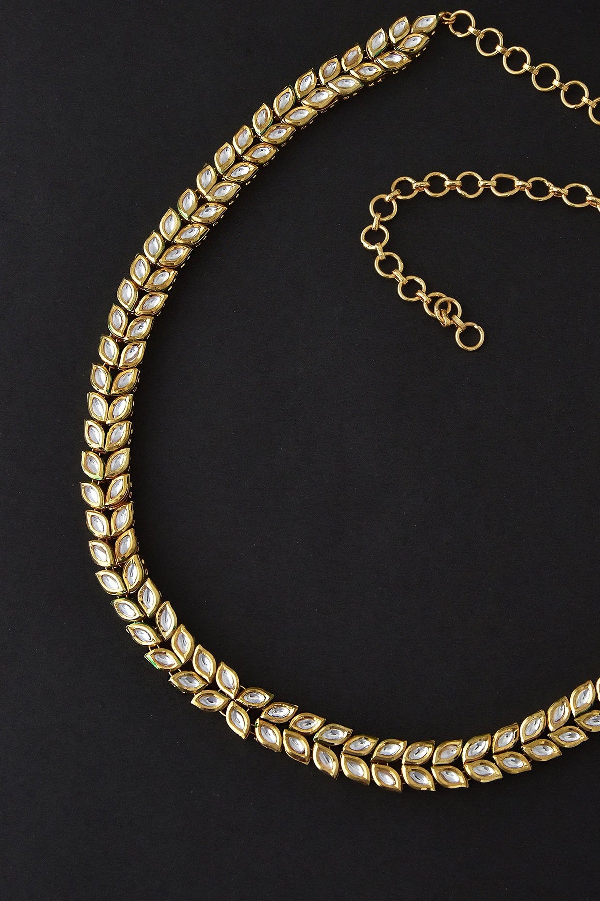 Gold Finish Kundan Polki Kamarband