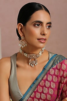 Gold Finish Handcrafted Necklace Set