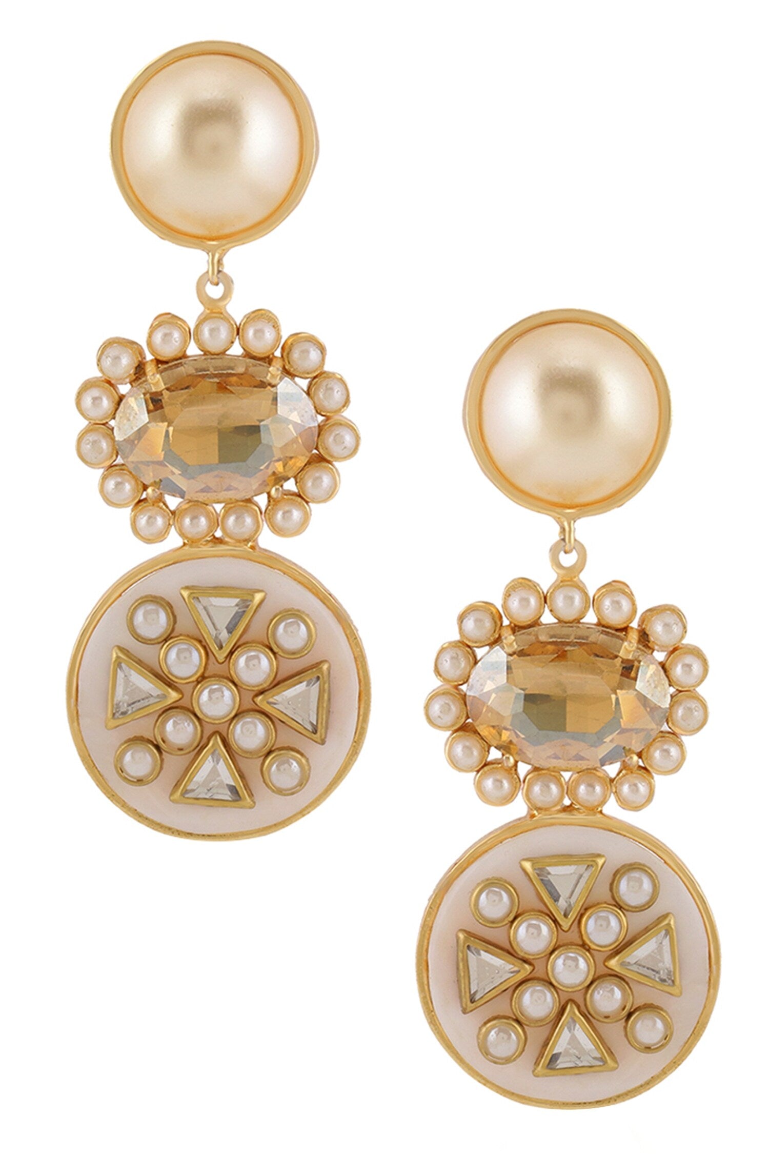 Sanah Embellished Dangler Earrings 