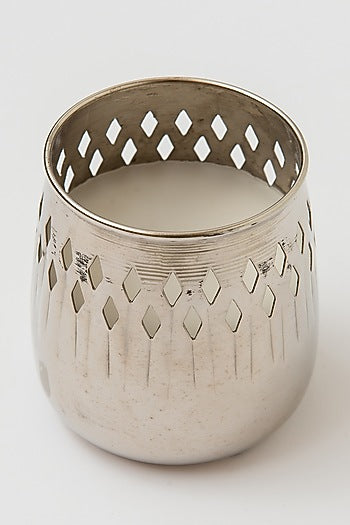 Silver Shimmering Candle Holder