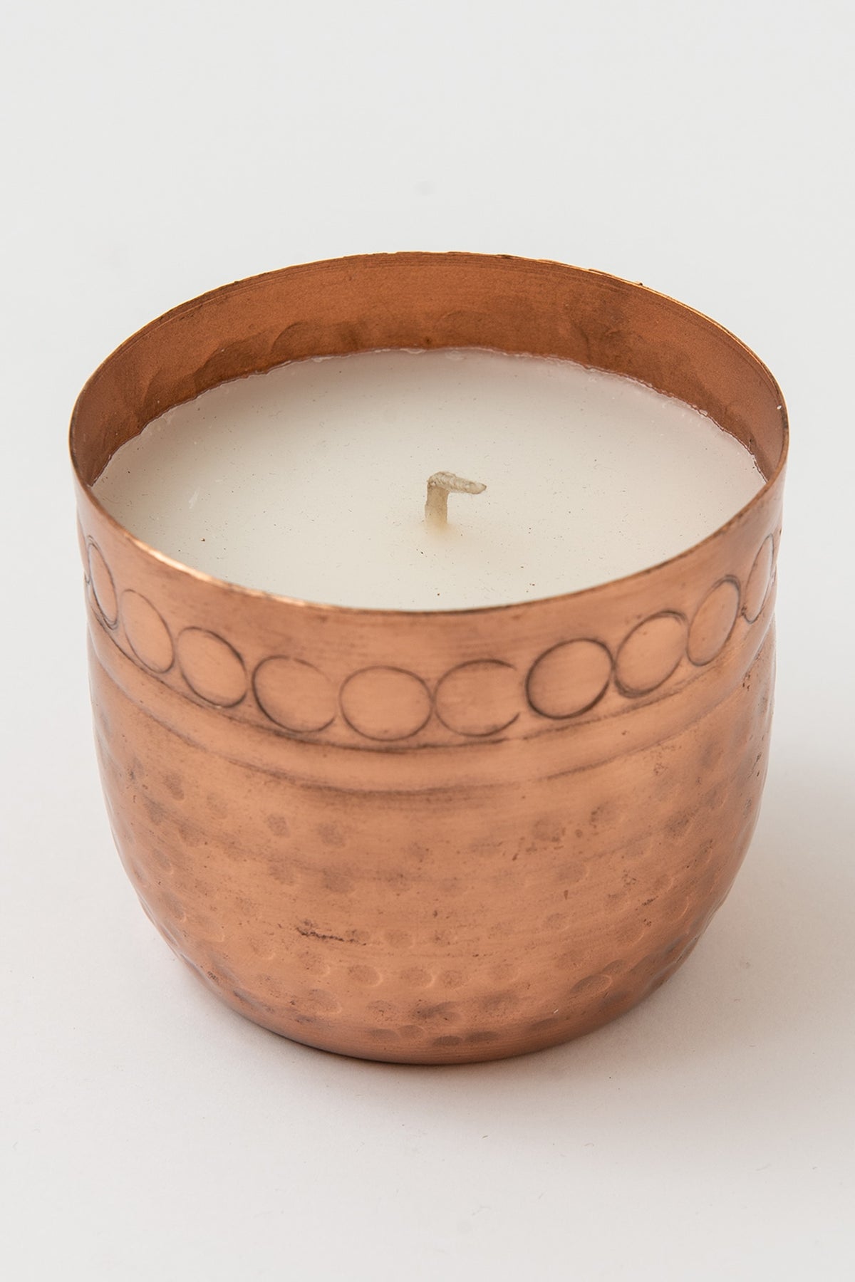 Copper Shimmering Candle Holder