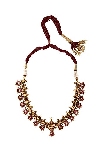 Gold Plated Glass Necklace