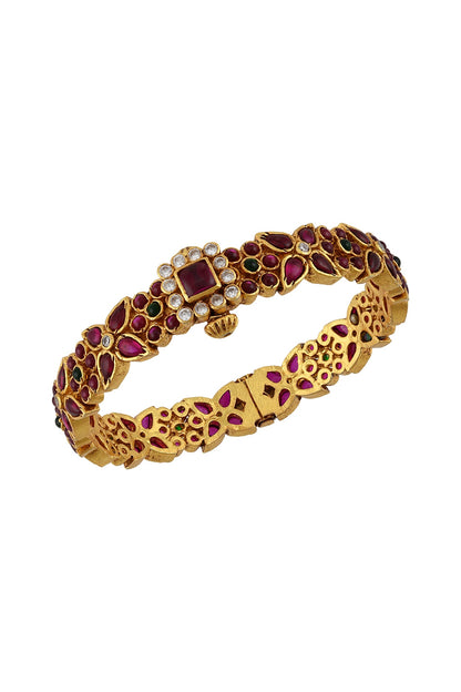 Gold Plated Glass Bangle