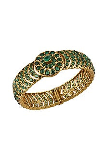 Gold Plated Glass Bangle