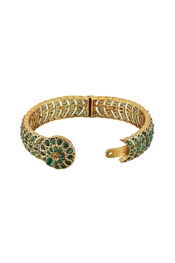 Gold Plated Glass Bangle