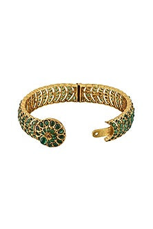 Gold Plated Glass Bangle