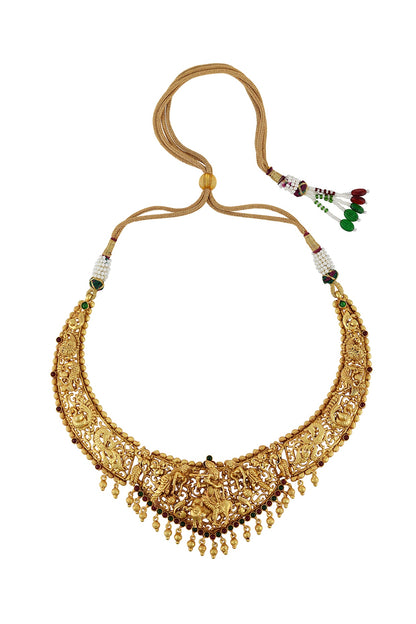 Gold Plated Glass Necklace