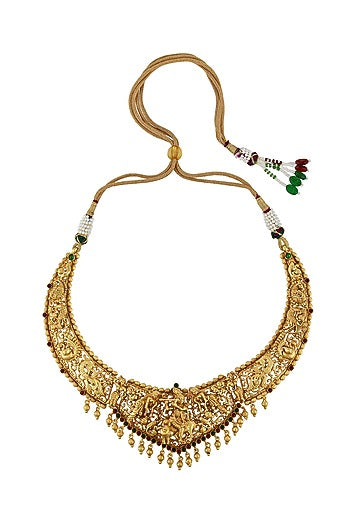 Gold Plated Glass Necklace