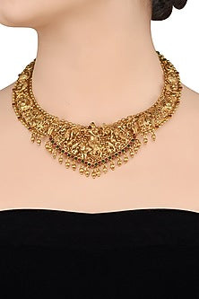Gold Plated Glass Necklace