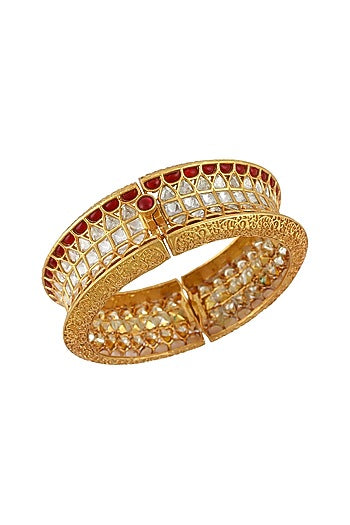 Gold Plated Glass Bangle