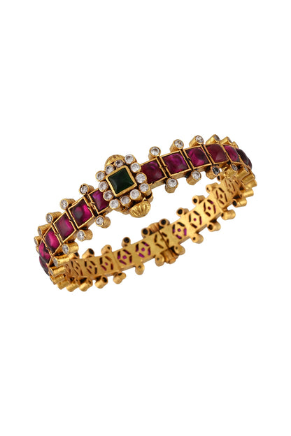 Gold Plated Glass Bangle