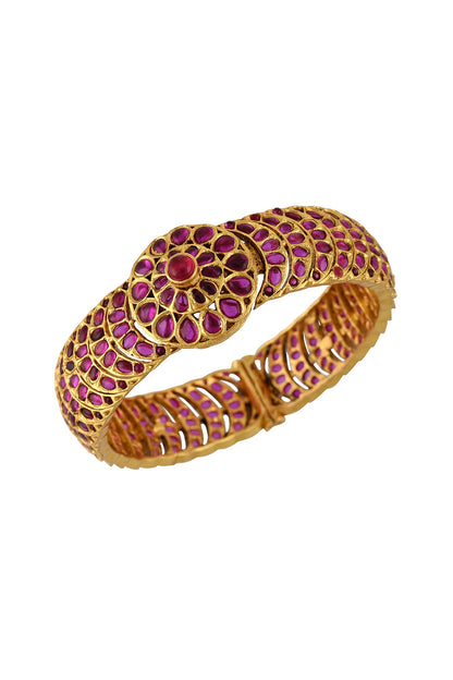 Gold Plated Glass Bangle
