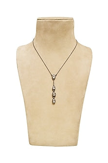 Black Rhodium Finish Pendant Necklace