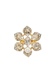 Gold Finish Diamond Ring