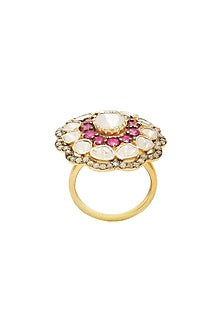 Black & Gold Finish Ring