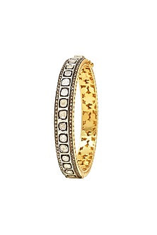 Black Rhodium & Gold Finish Bangle