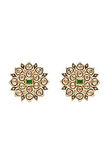 Black Rhodium & Gold Finish Earrings