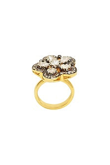 Black Rhodium & Gold Finish Ring