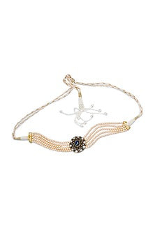 Two-Tone Finish Tanzanite & Sapphire Choker Necklace In Sterling Silver