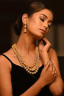 Gold Finish Layered Mala