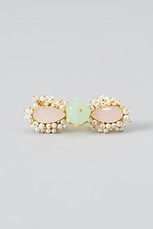 Gold Finish Multi-Colored Stone Ring