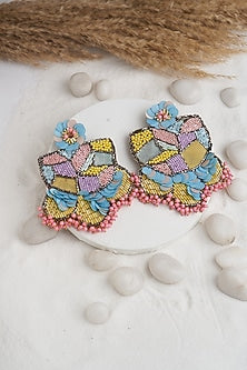 Multi-Colored Beaded Dangler Earrings