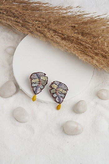 Multi-Colored Beaded Earrings