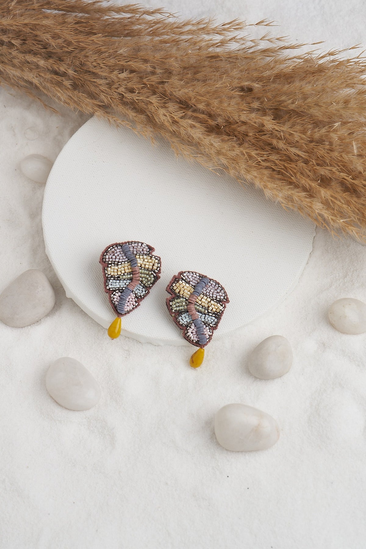 Multi-Colored Beaded Earrings