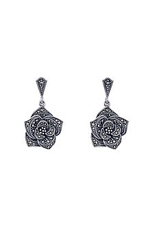Silver Finish Cubic Zirconia Necklace Set In Sterling Silver
