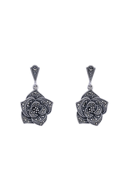 Silver Finish Cubic Zirconia Necklace Set In Sterling Silver