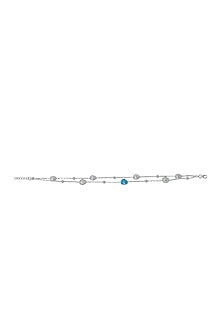 Silver Finish Anklet In Sterling Silver