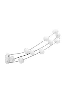 White Finish Pearl Bracelet In Sterling Silver