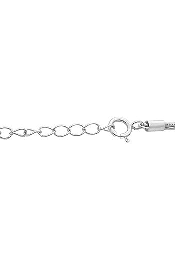 White Finish Pearl Bracelet In Sterling Silver