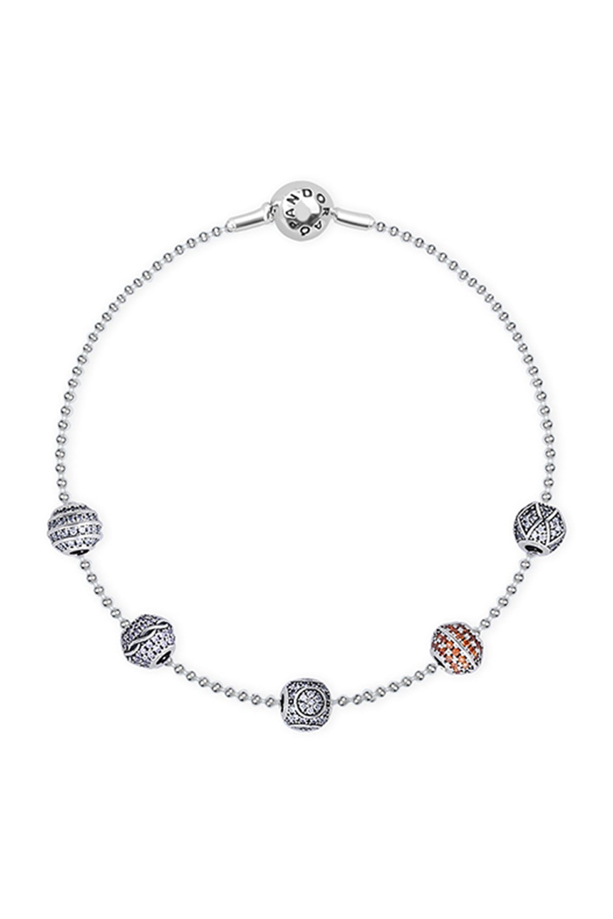 White Finish CZ Bracelet In Sterling Silver