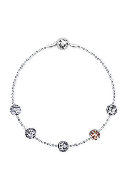 White Finish CZ Bracelet In Sterling Silver